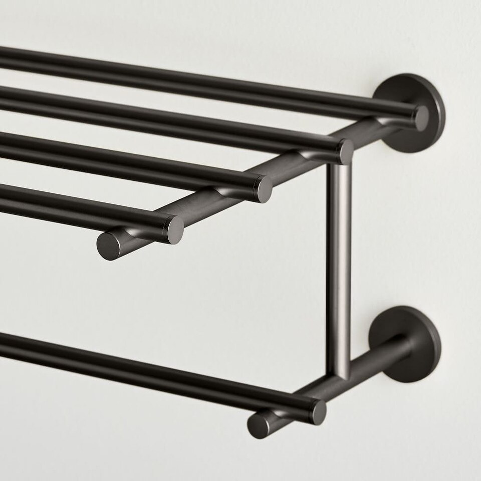 Modern Overhang Bathroom Rail Shelf West Elm UK